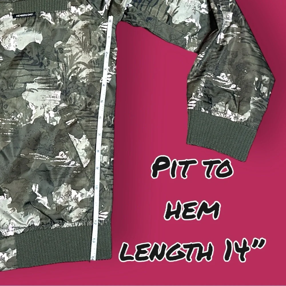π HOST PICK πGirlsβ Members Only Bomber Jacket in camo green and pink. Kids 12 - Picture 6 of 15